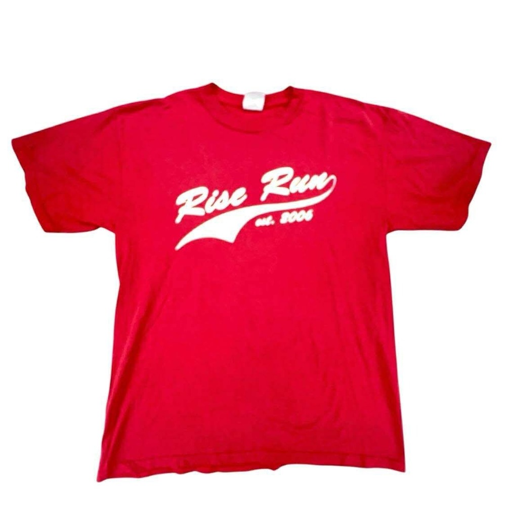 Rise‎ Run Northwestern College Red T-Shirt Est 2006 Gildan Ultra Blend Medium